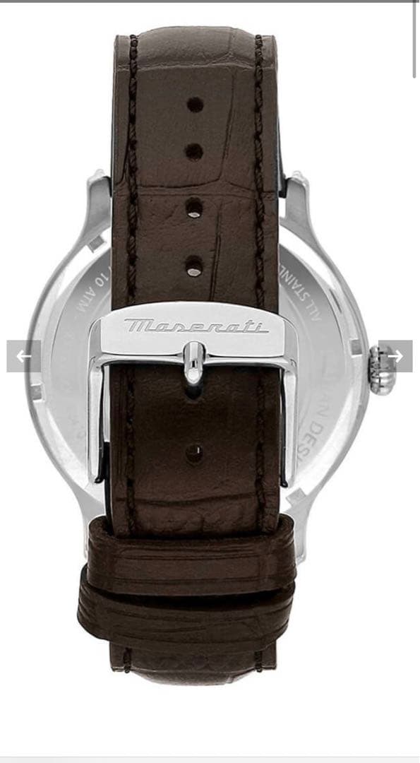 Maserati エポカ 42mm ブルーダイヤル ブラウンレザー