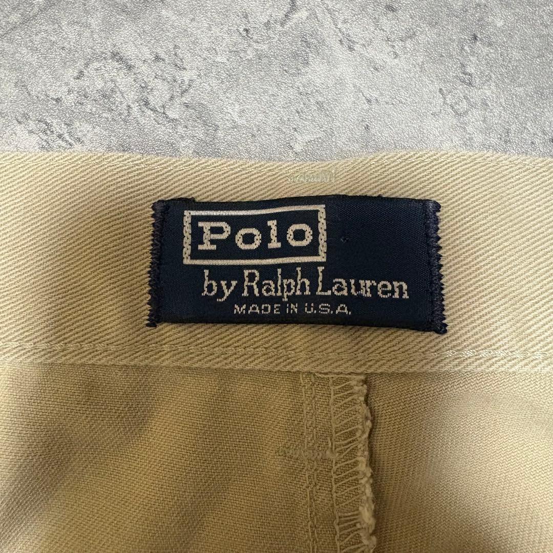 90s ポロバイラルフローレン　USA製 ポロチノ　チノパン　初期タグ　w42