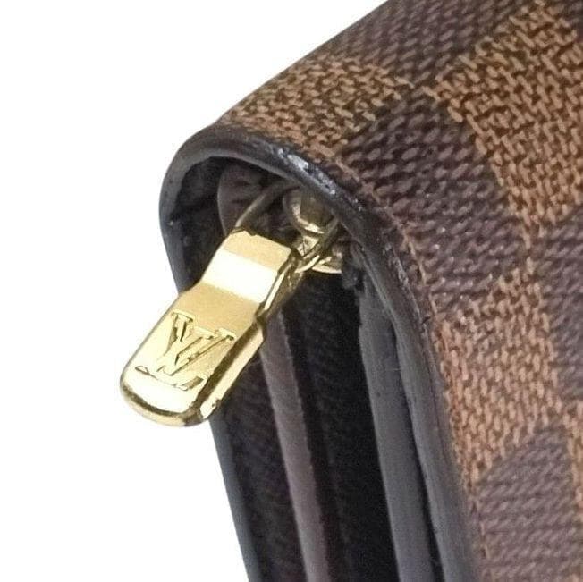 ✨美品✨ 折り財布 ポルトフォイユ トレゾール ダミエ エベヌ ルイヴィトン