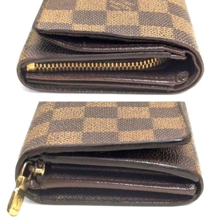 ✨美品✨ 折り財布 ポルトフォイユ トレゾール ダミエ エベヌ ルイヴィトン