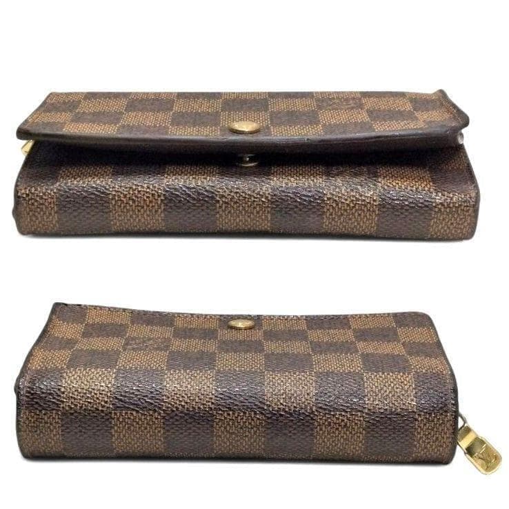 ✨美品✨ 折り財布 ポルトフォイユ トレゾール ダミエ エベヌ ルイヴィトン