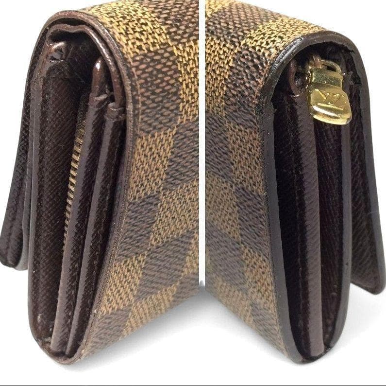✨美品✨ 折り財布 ポルトフォイユ トレゾール ダミエ エベヌ ルイヴィトン