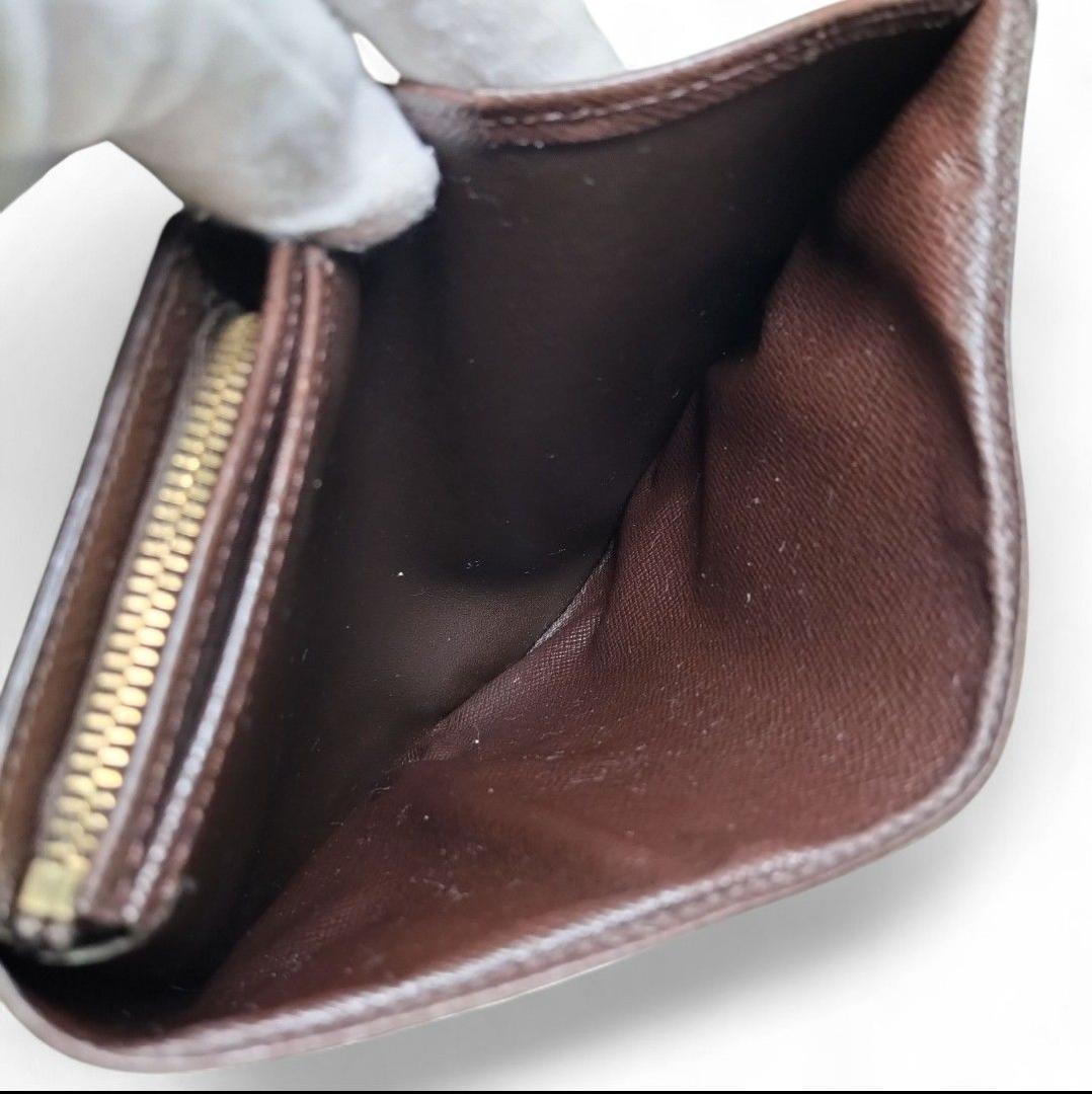 ✨美品✨ 折り財布 ポルトフォイユ トレゾール ダミエ エベヌ ルイヴィトン