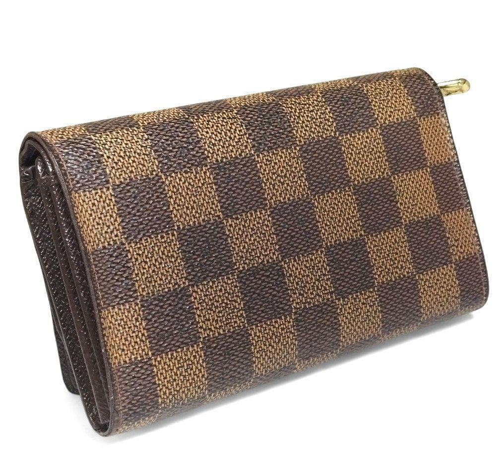 ✨美品✨ 折り財布 ポルトフォイユ トレゾール ダミエ エベヌ ルイヴィトン