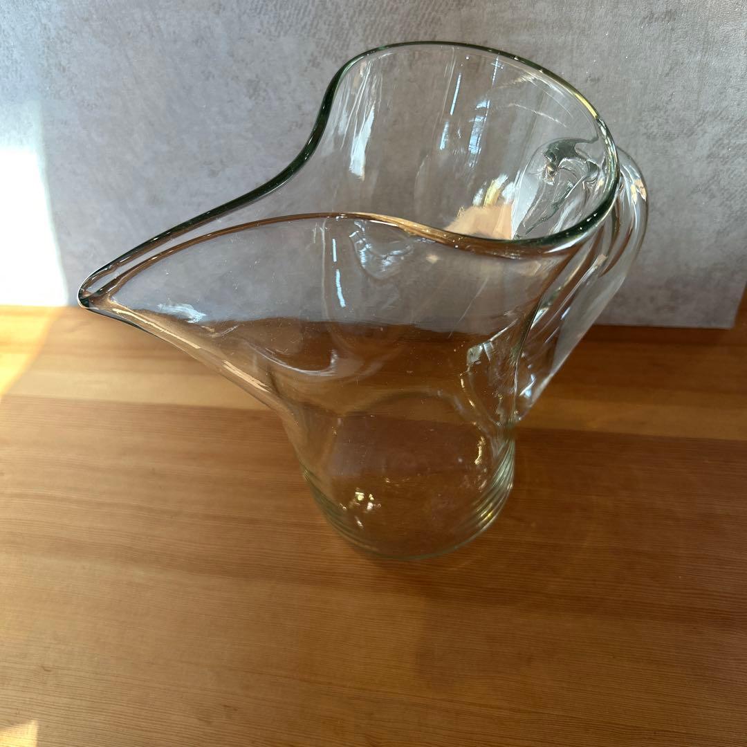 ペリカンピッチャー　奥原硝子　琉球ガラス
