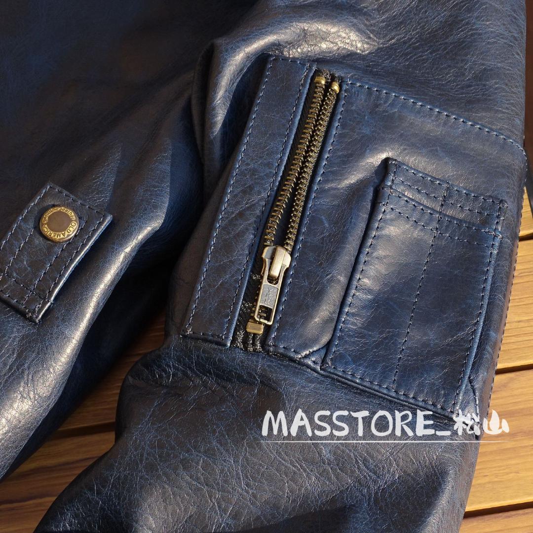 メンズ 革ジャン B15 フライトジャケット 馬革 レザージャケットS-5XL