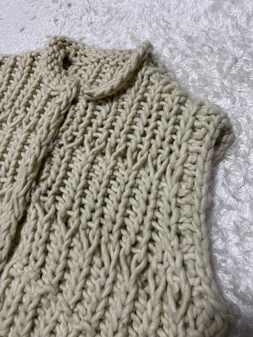 【todayful】トゥディフル Chunky Hand Knitvest