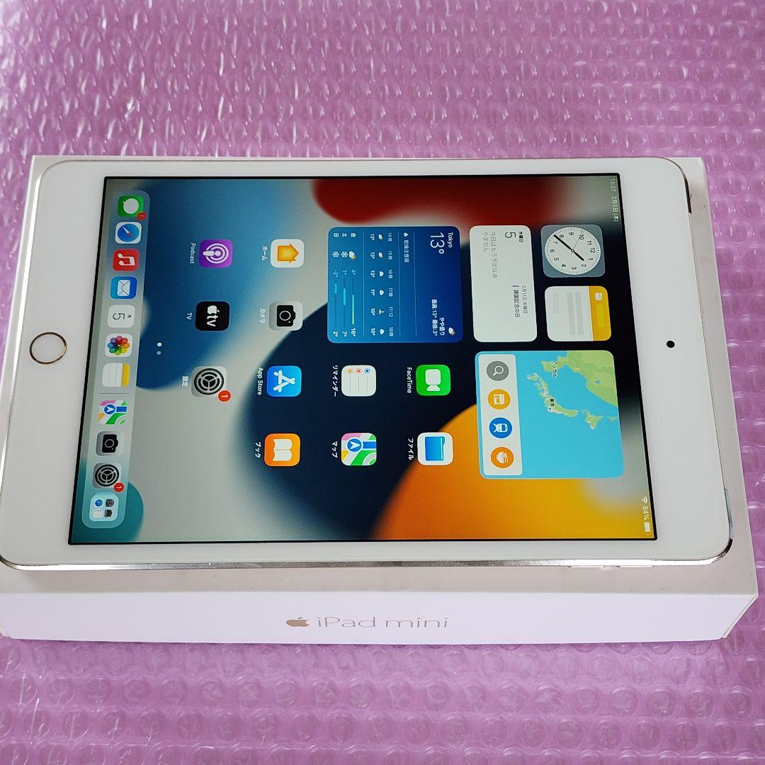 iPad mini 4　128GB　フルセット　本体カバーおまけ　SIMフリー