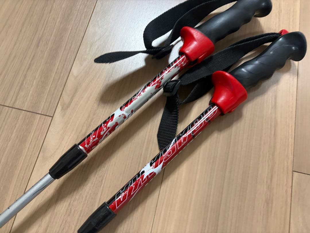 ★お洒落　オガサカ　スキーポール ストック 収縮ポール　調整可能　デモ　技術選