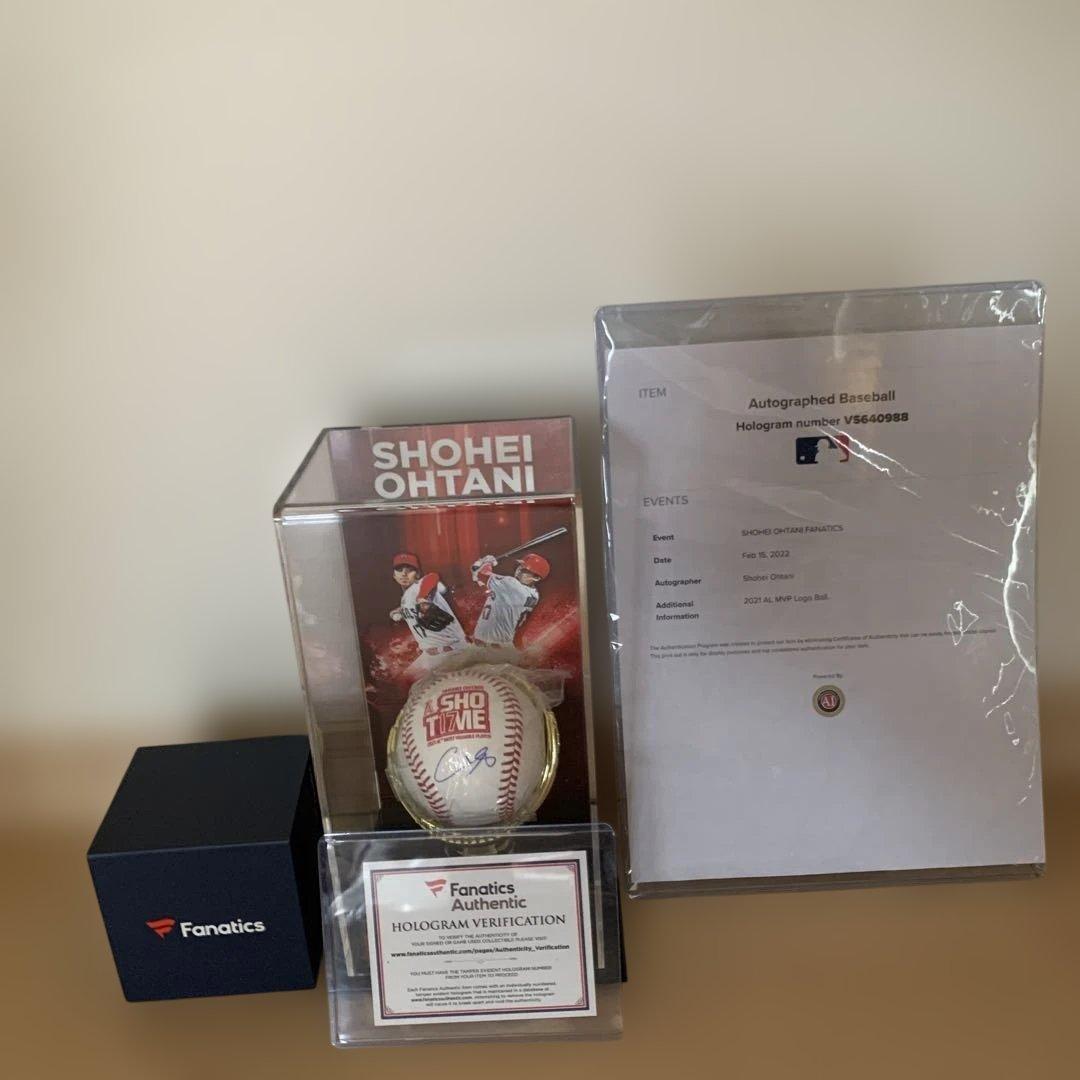 大谷翔平 サイン入りボール 2021年AL MVP