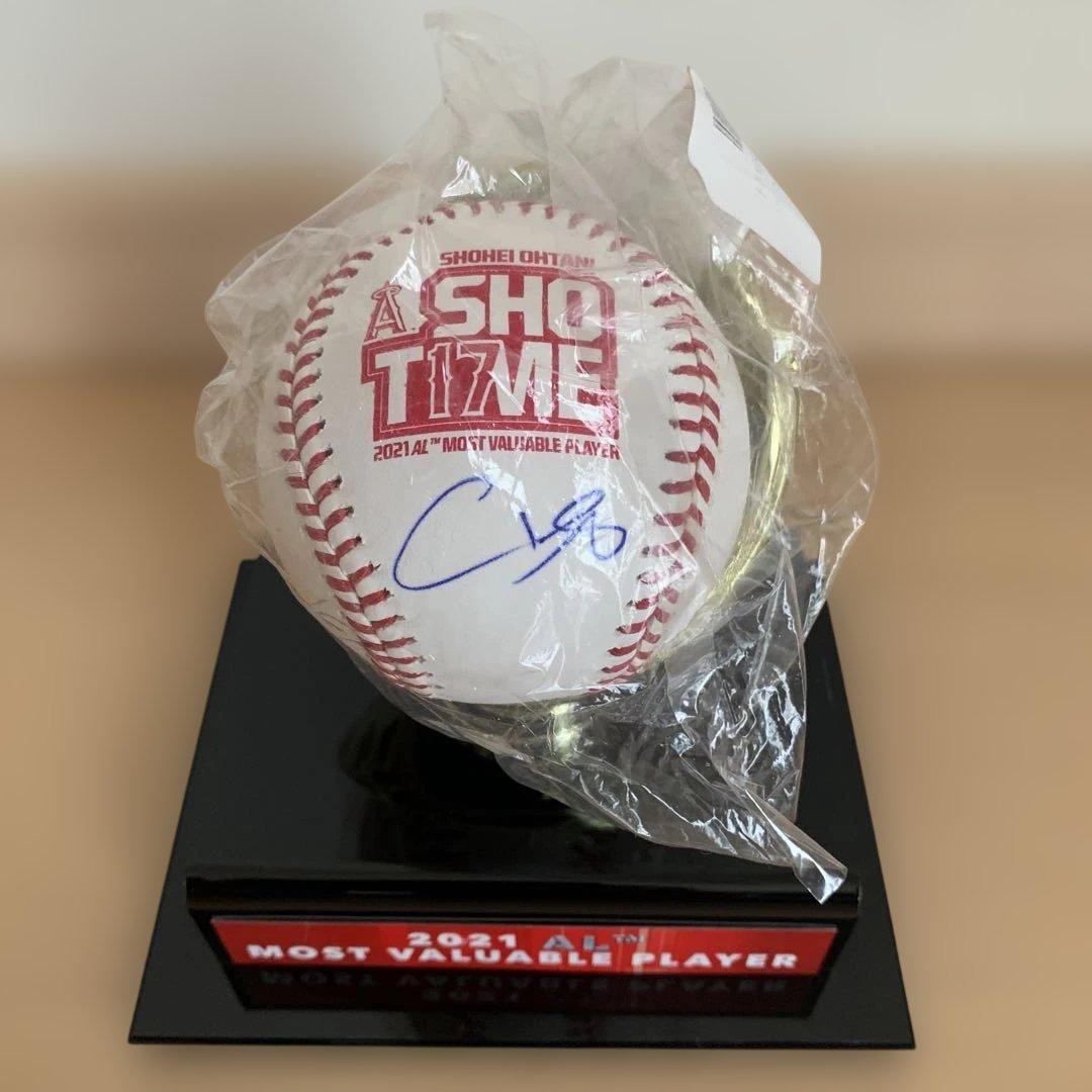 大谷翔平 サイン入りボール 2021年AL MVP