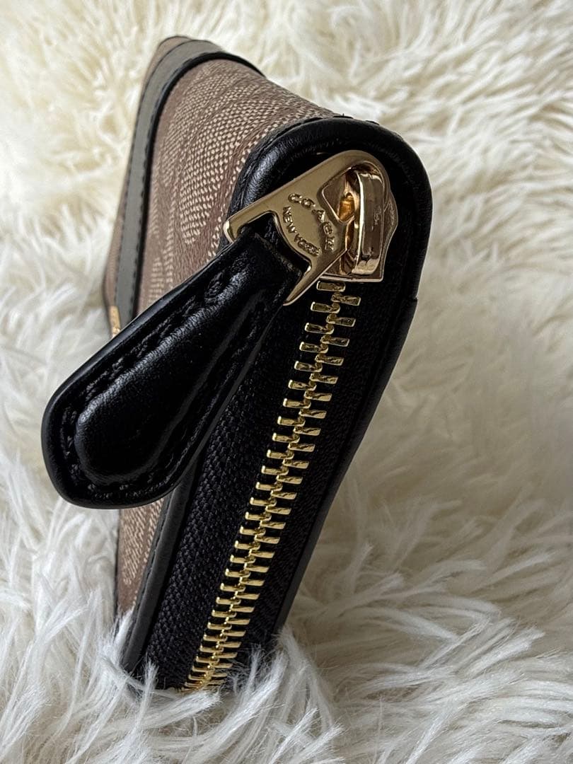 【正規品】COACHシグネチャー ラウンドファスナー長財布 F54630