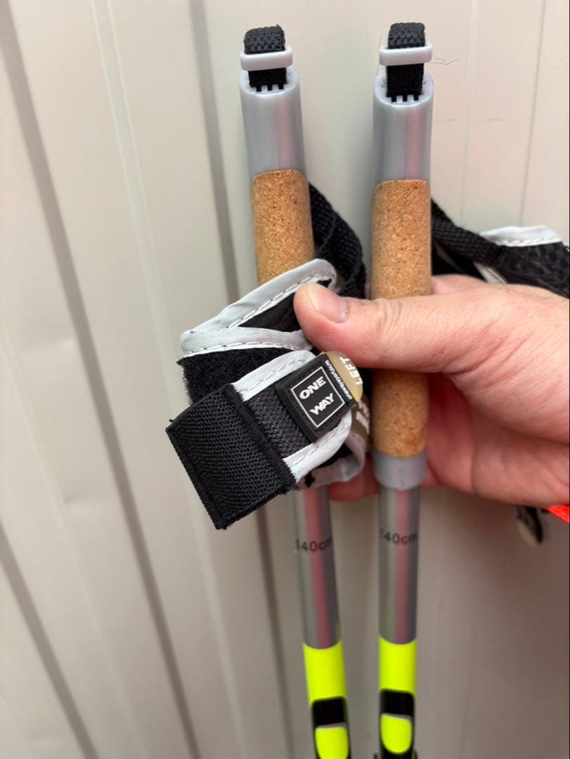 フィッシャークロカンクラシカル用 190㎝スキーセット 140cmポール付き