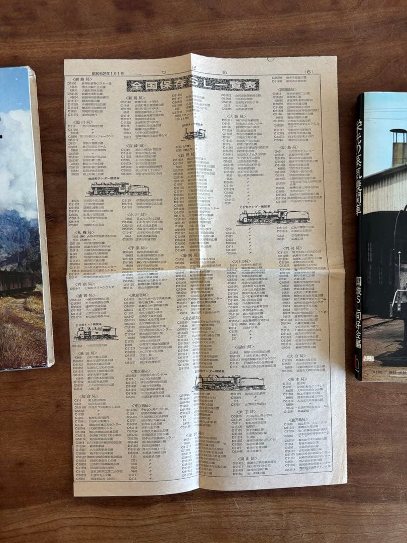 栄光の蒸気機関車と「つばめ」の元旦切り抜き