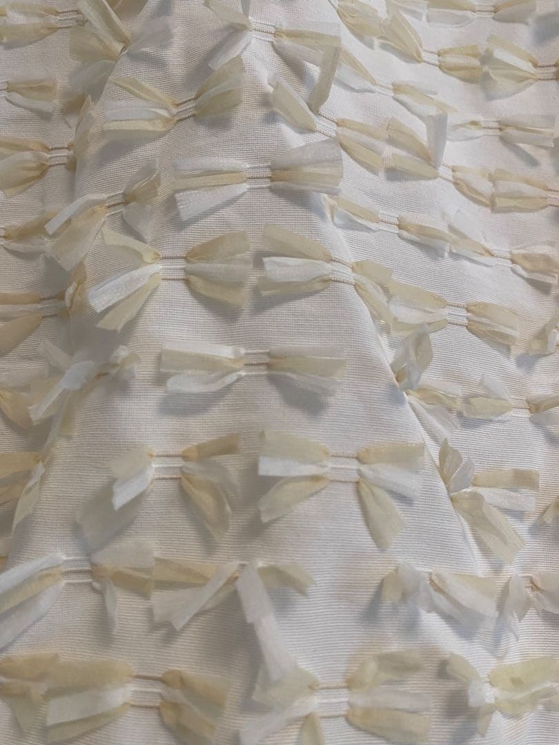 yori shirocon ミニリボンショートジレ 38 ホワイト×ホワイト