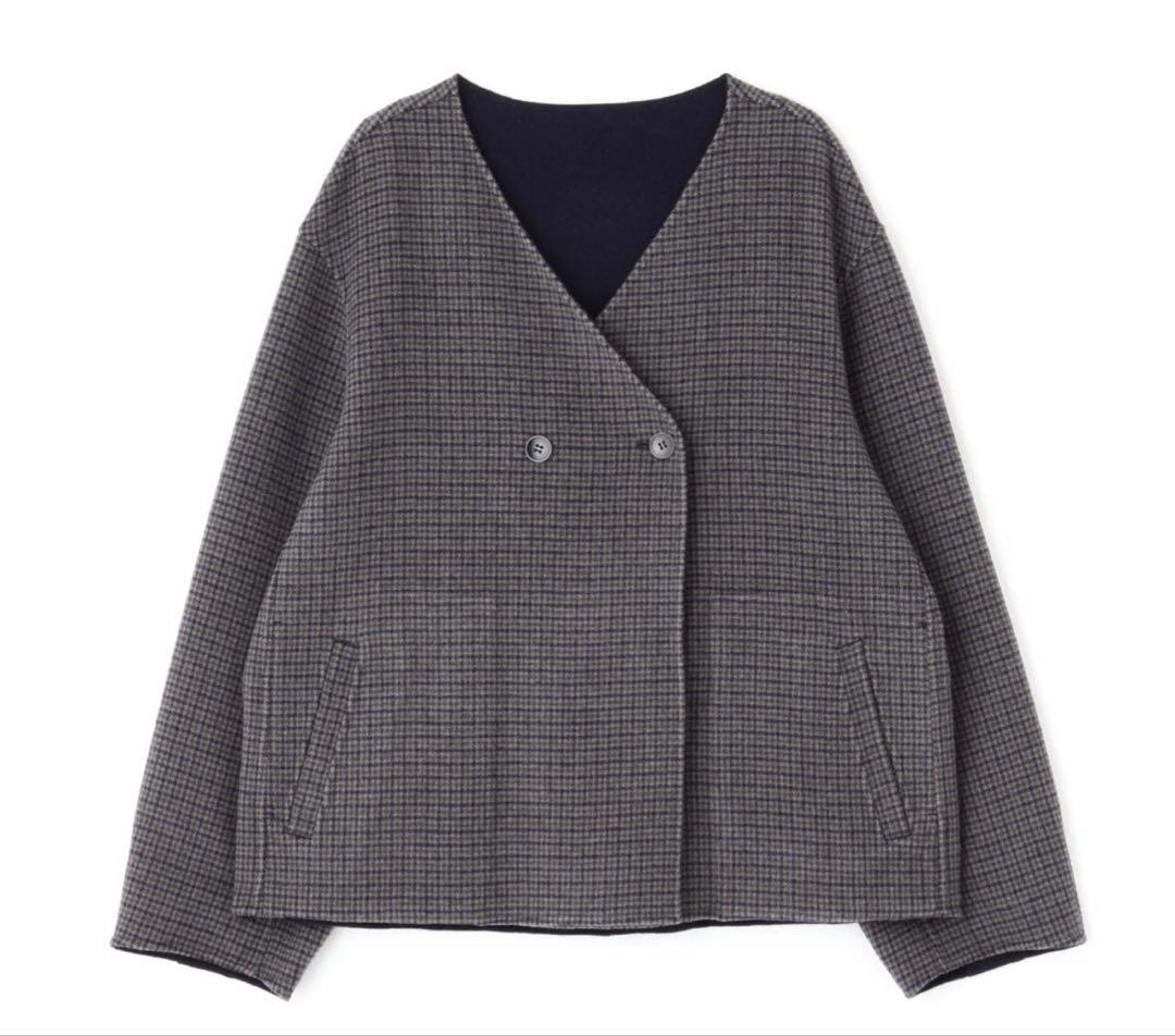 human woman リバーショートジャケットブルゾン ネイビー　Mサイズ