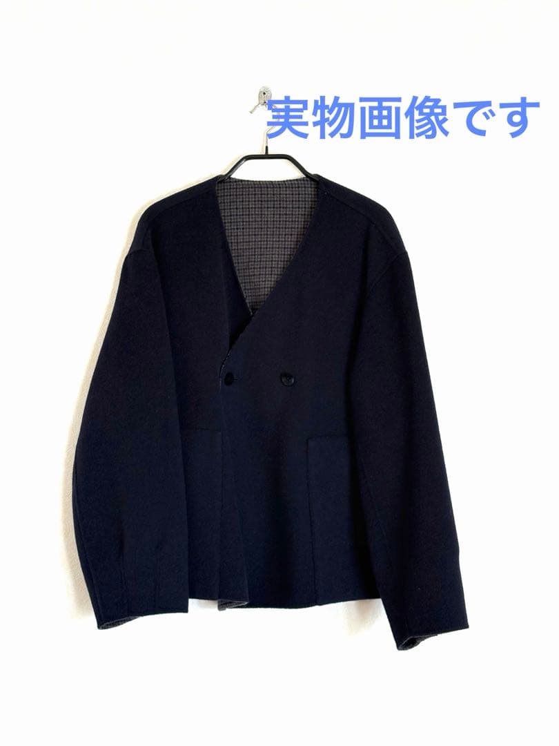 human woman リバーショートジャケットブルゾン ネイビー　Mサイズ