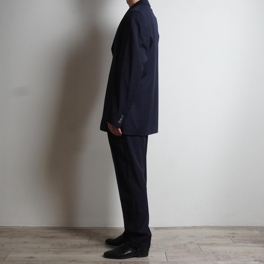 GIANNI VERSACE シングルセットアップスーツ ネイビー/UW350