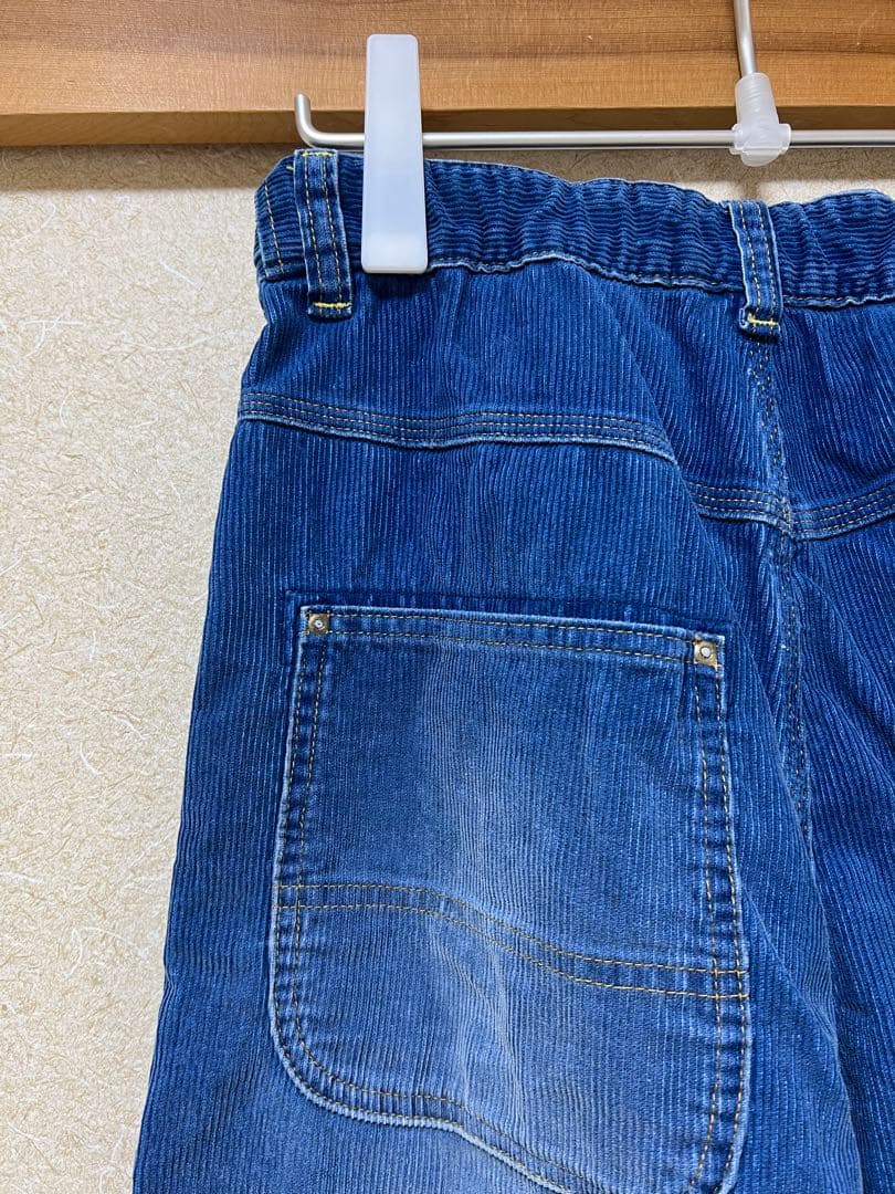 “RNA-N”ユーズドライクコーディロイワークパンツ・インディゴブルー・未使用品