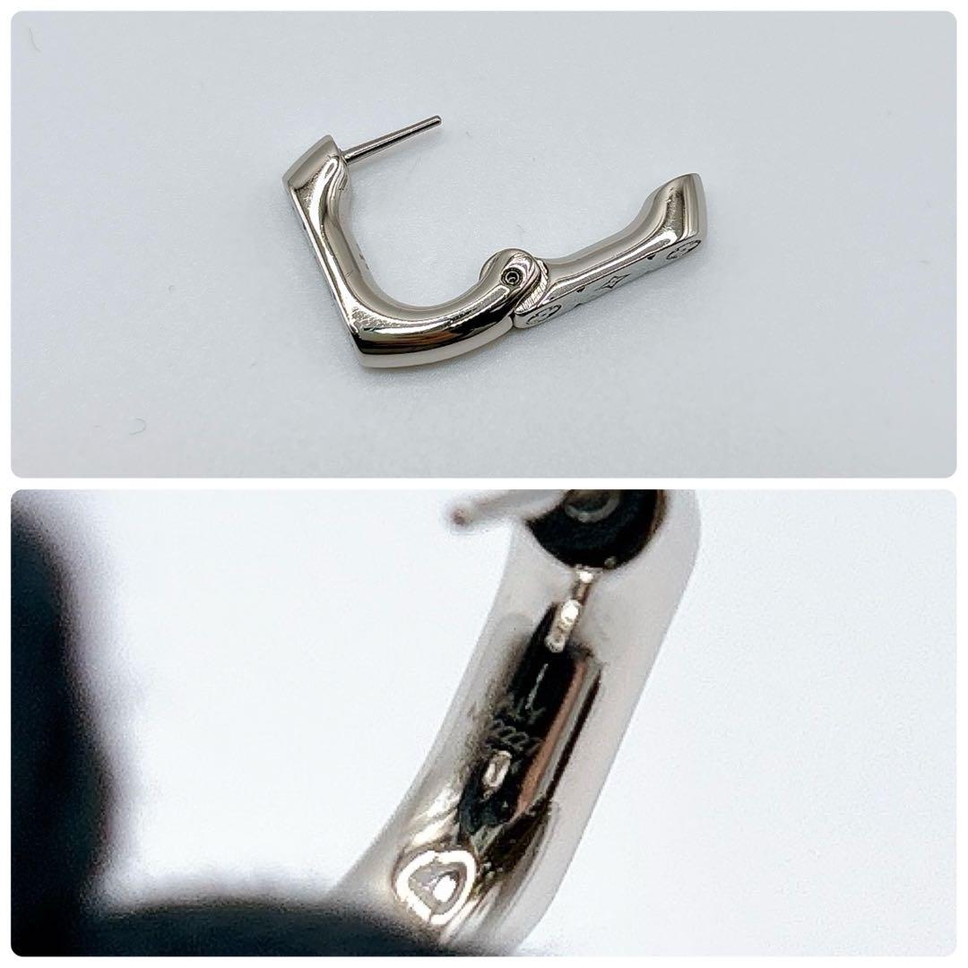 ほぼ未使用 ルイヴィトン フープピアス モノグラム チェーン 片耳 現行