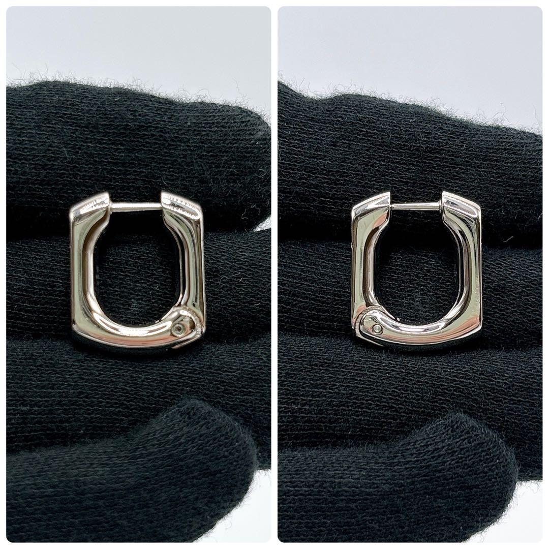 ほぼ未使用 ルイヴィトン フープピアス モノグラム チェーン 片耳 現行