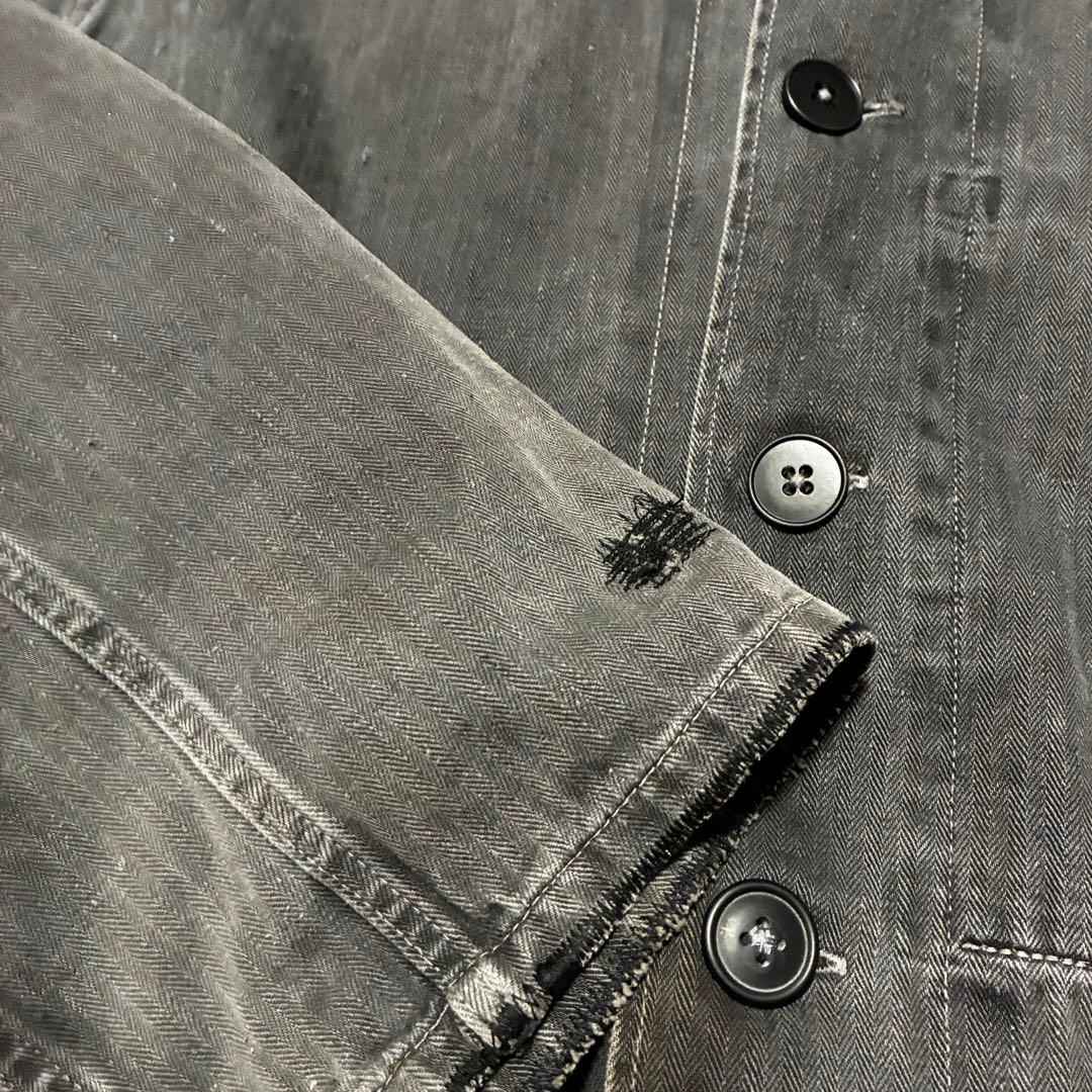 神フェード 70S HBT ユーロワーク ユーロヴィンテージ ブラック L相当