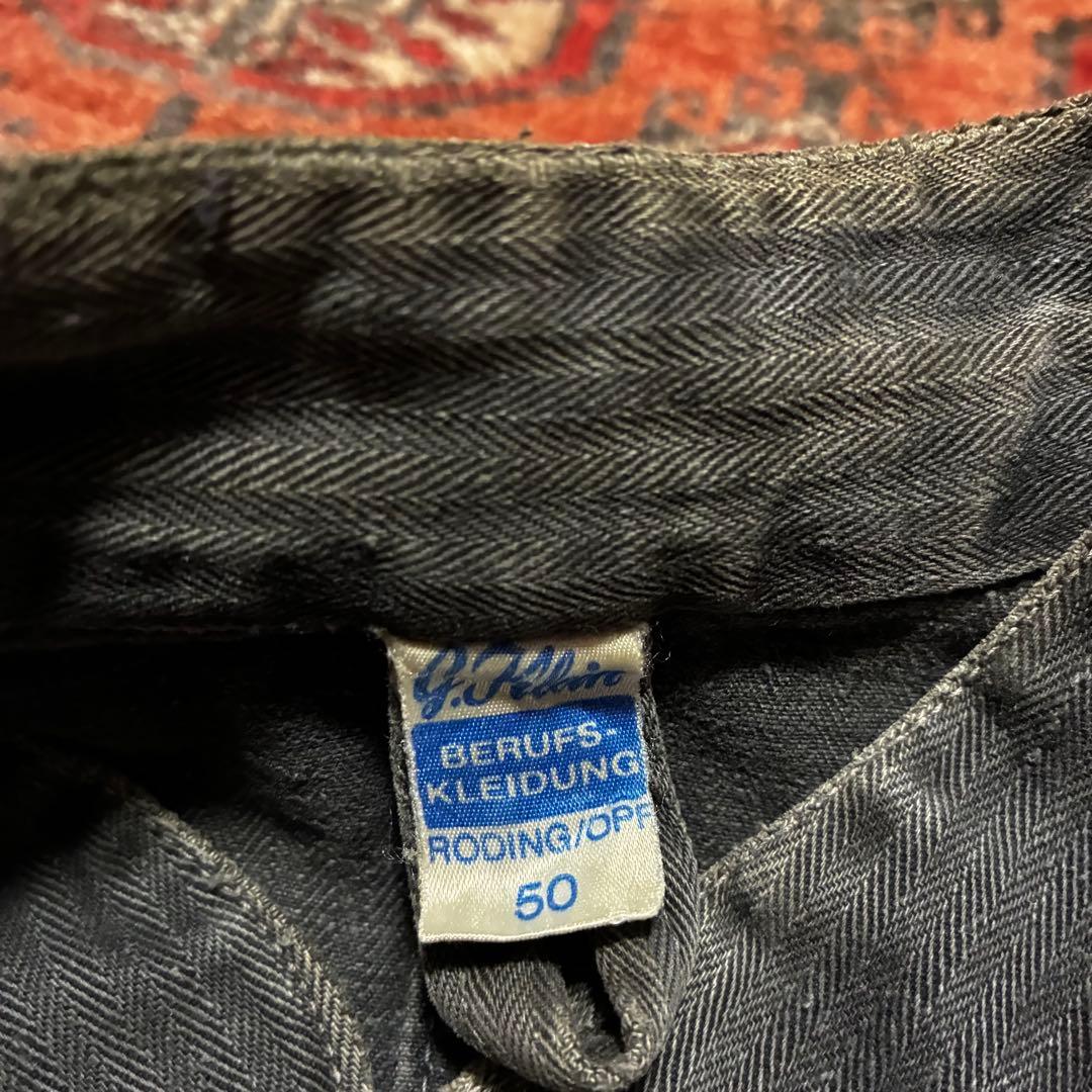 神フェード 70S HBT ユーロワーク ユーロヴィンテージ ブラック L相当