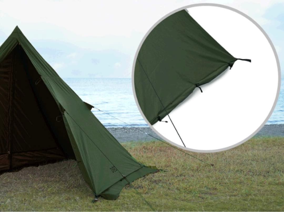 ☆良品！！ DOD ムシャテント 1人用 TC ソロテント キャンプ アウトドア