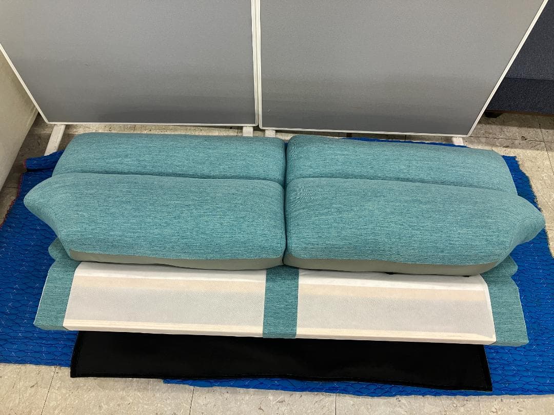 ニトリ 2人掛けソファ Nポケット グリーン