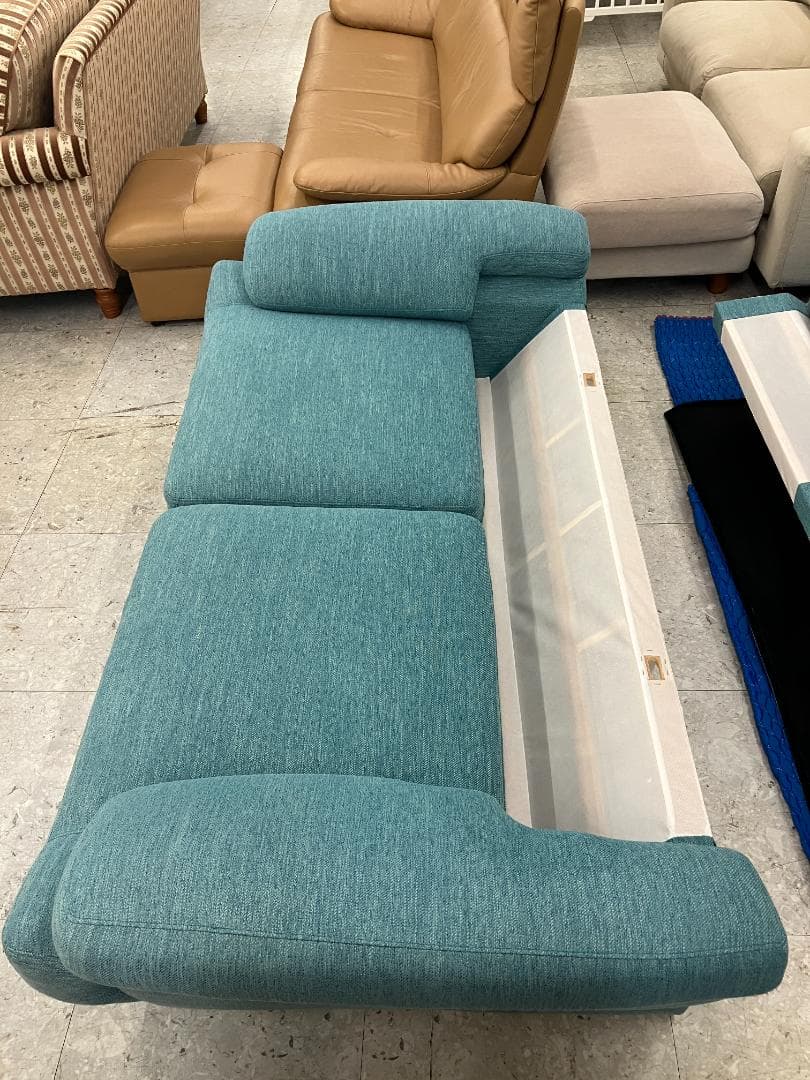 ニトリ 2人掛けソファ Nポケット グリーン