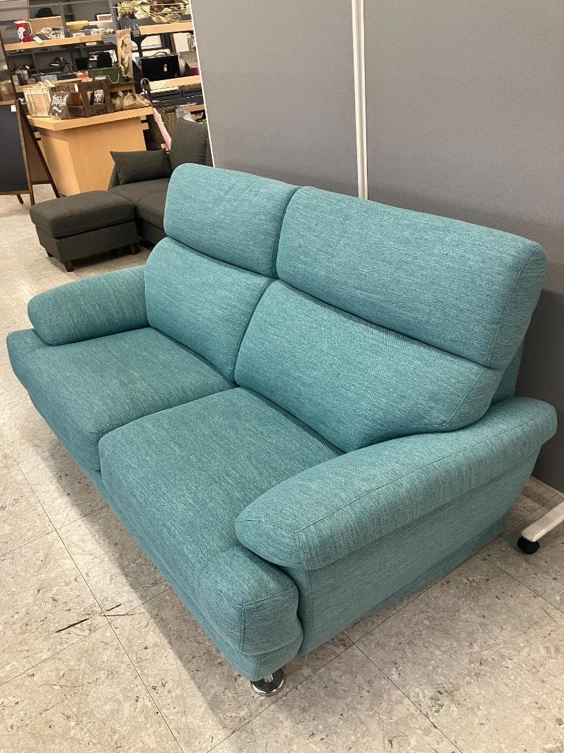 ニトリ 2人掛けソファ Nポケット グリーン