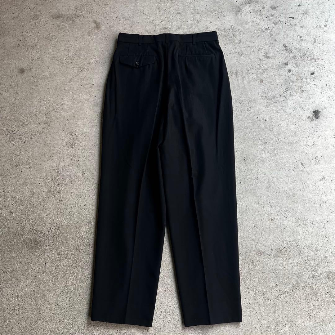 90's コムデギャルソンオムプリュス 2タック ウールギャバジン スラックス