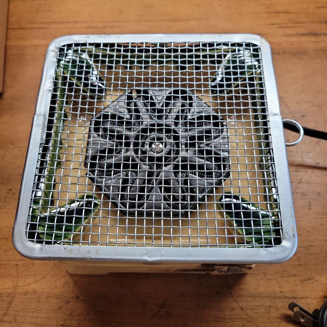 未使用品 野々田商店 卓上江戸火鉢 織部 卓上電熱器 卓上ミニコンロ 電気コンロ