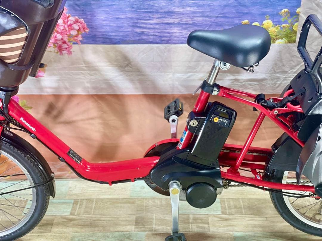 パナソニックギュット⭐️12AH！子供乗せ電動アシスト自転車Y1176