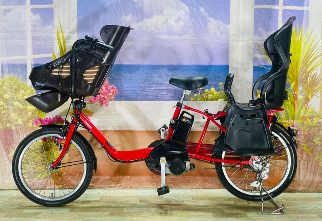 パナソニックギュット⭐️12AH！子供乗せ電動アシスト自転車Y1176