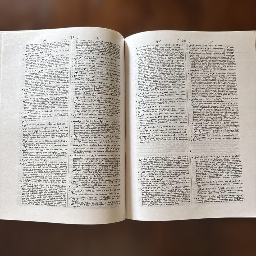 語学・辞書・学習参考書 Dictionary of Urdu, Hindi & English