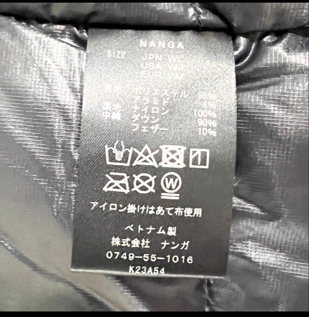 値下げしました‼️ナンガ タキビダウンベスト グレー L ‼️ほぼ未使用