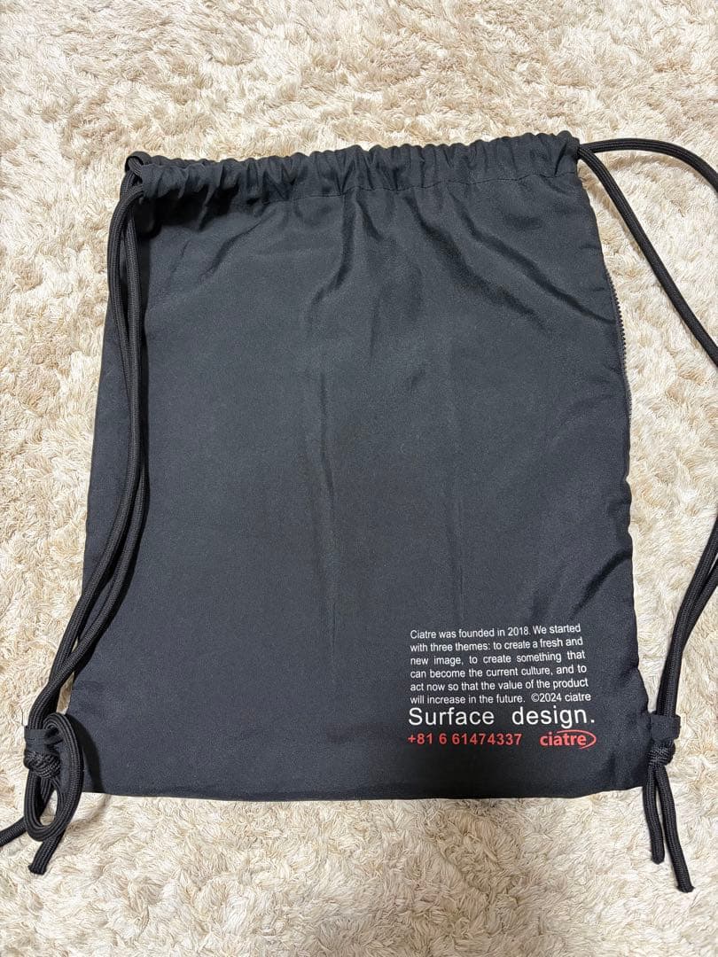 ［完売品］ciatre ナップサック　ブラック