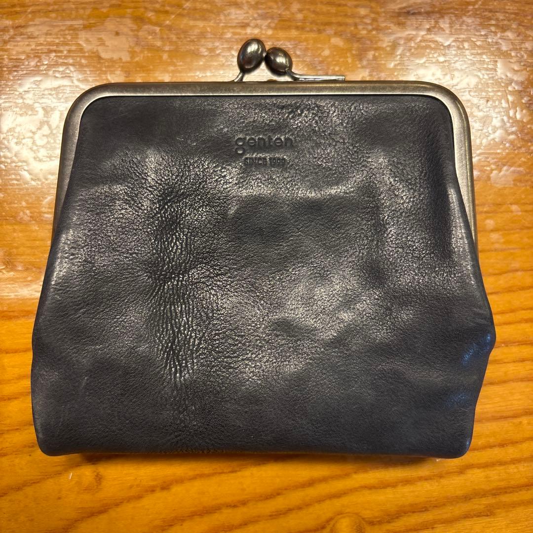gentan ダークブルー レザー ケース
