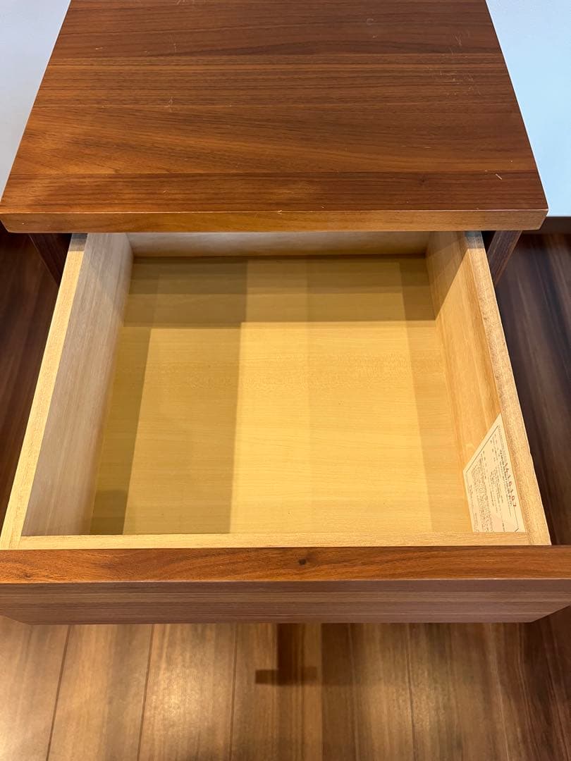 無印良品　4段チェスト　ウォルナット