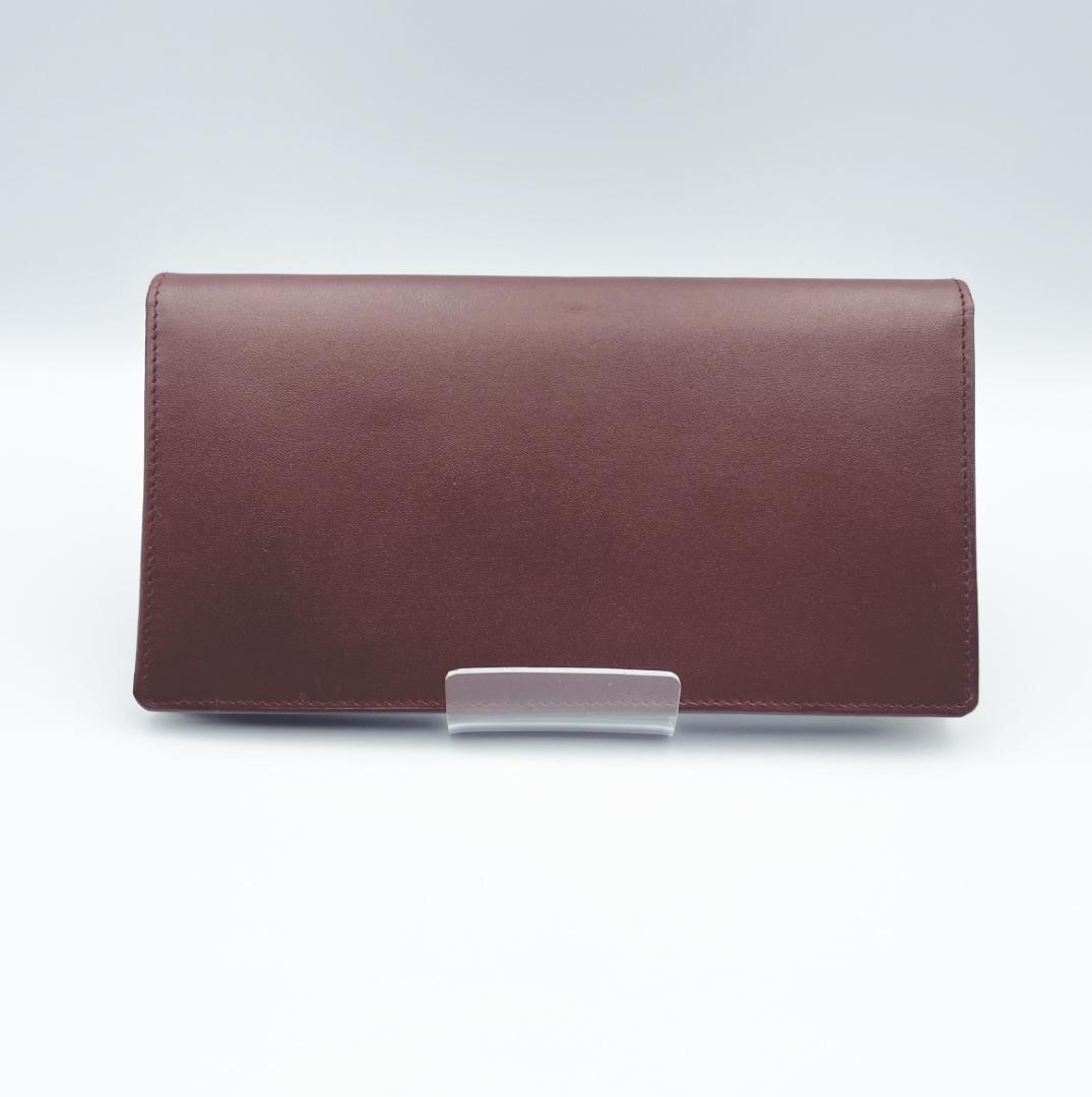 【Cartier（カルティエ）】マストライン 長財布 ボルドー 札入れ