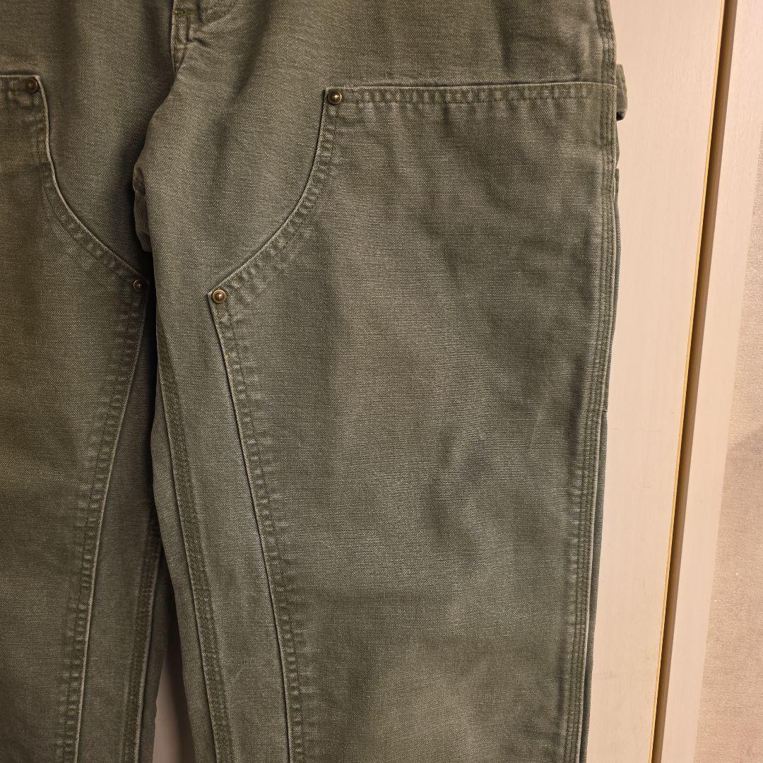 2007年メキシコ製　カーハート　ダブルニーブラック　ペインターパンツ　フェード