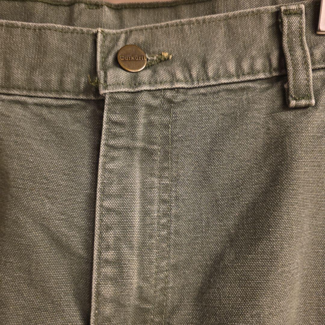 2007年メキシコ製　カーハート　ダブルニーブラック　ペインターパンツ　フェード