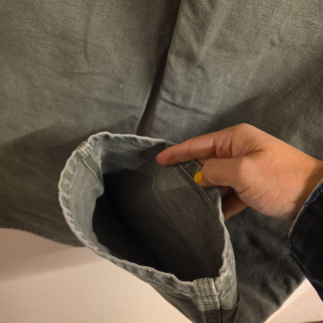 2007年メキシコ製　カーハート　ダブルニーブラック　ペインターパンツ　フェード