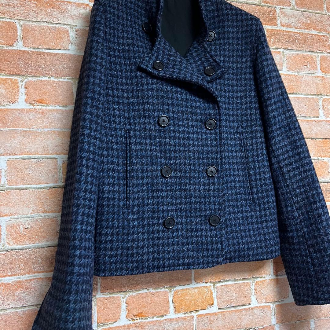 マーガレットハウエル　Pコート　カラーネップ　ミックスツイード