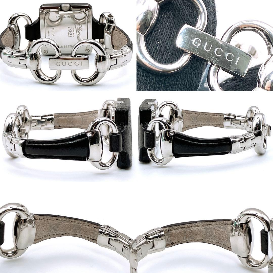 グッチ 130.5 ホースビット 1921 コレクション スクエア クォーツ