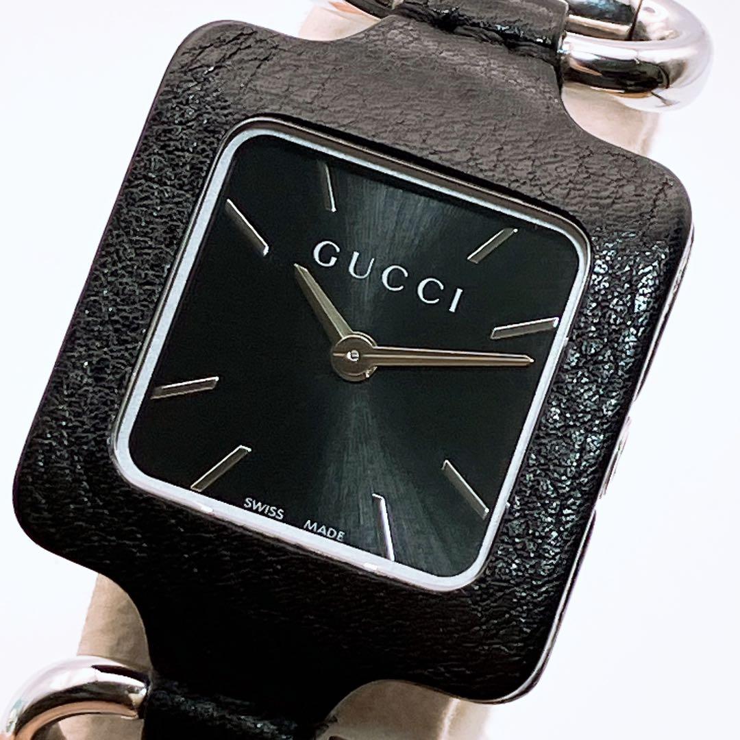 グッチ 130.5 ホースビット 1921 コレクション スクエア クォーツ