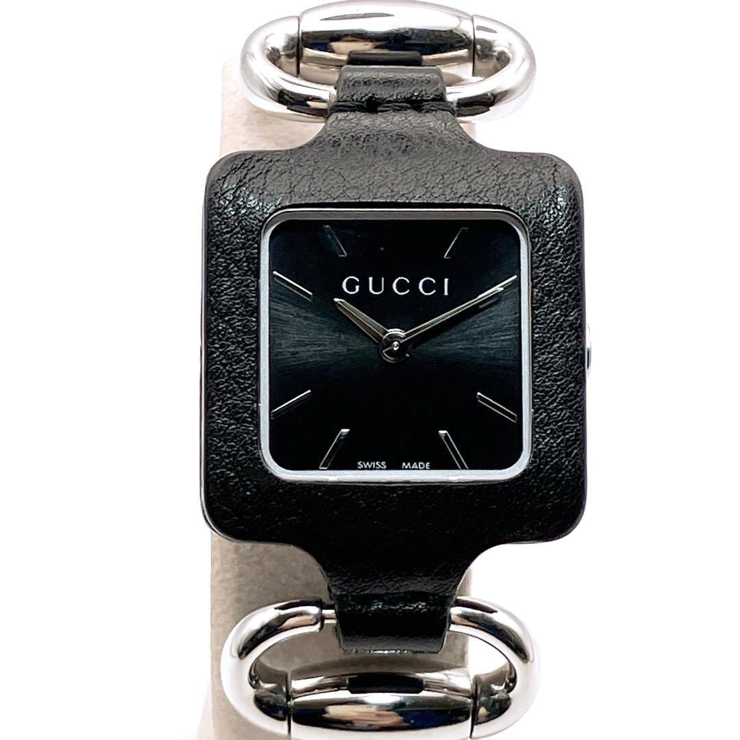 グッチ 130.5 ホースビット 1921 コレクション スクエア クォーツ