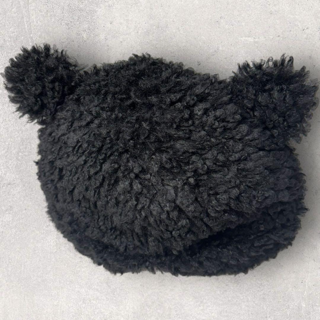 【BASICKS】BEAR BEANIE / BLACK 黒 ベアー くま