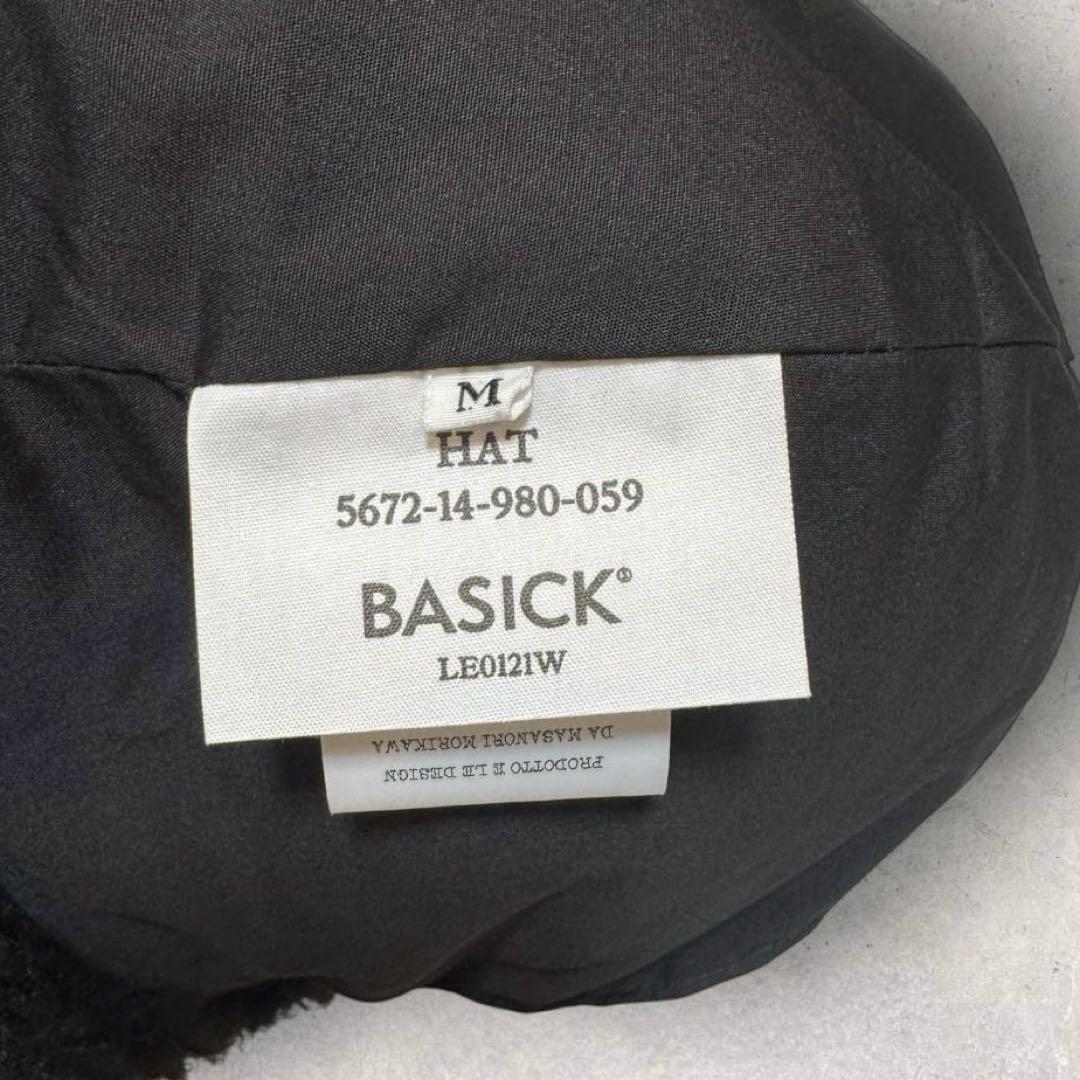 【BASICKS】BEAR BEANIE / BLACK 黒 ベアー くま